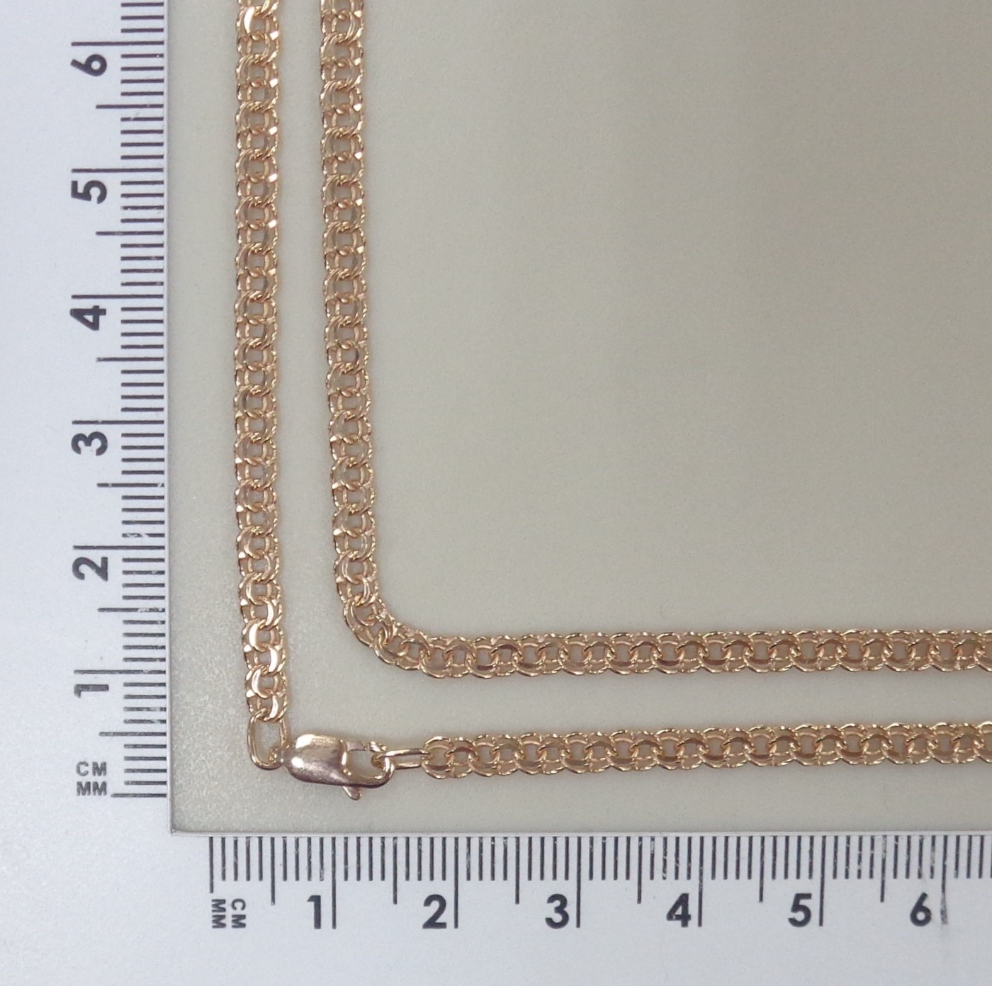 Серебряная цепь плетение "Бисмарк"